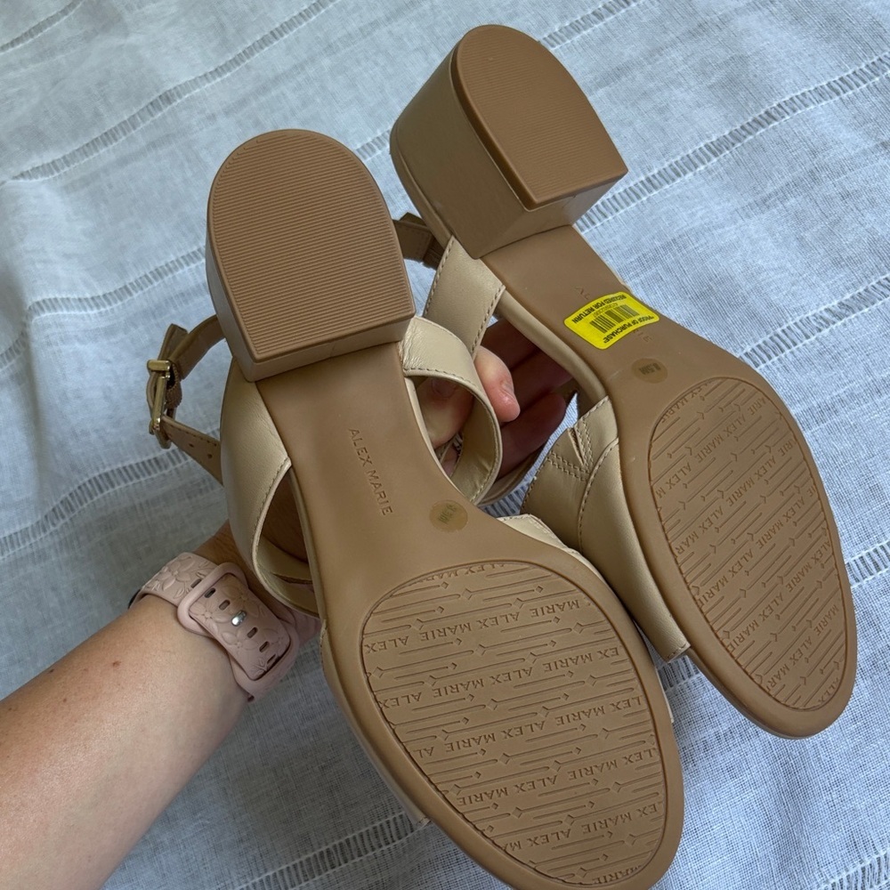 Alex Marie NWOT Nude Strappy Sandals - Picture 4 of 13